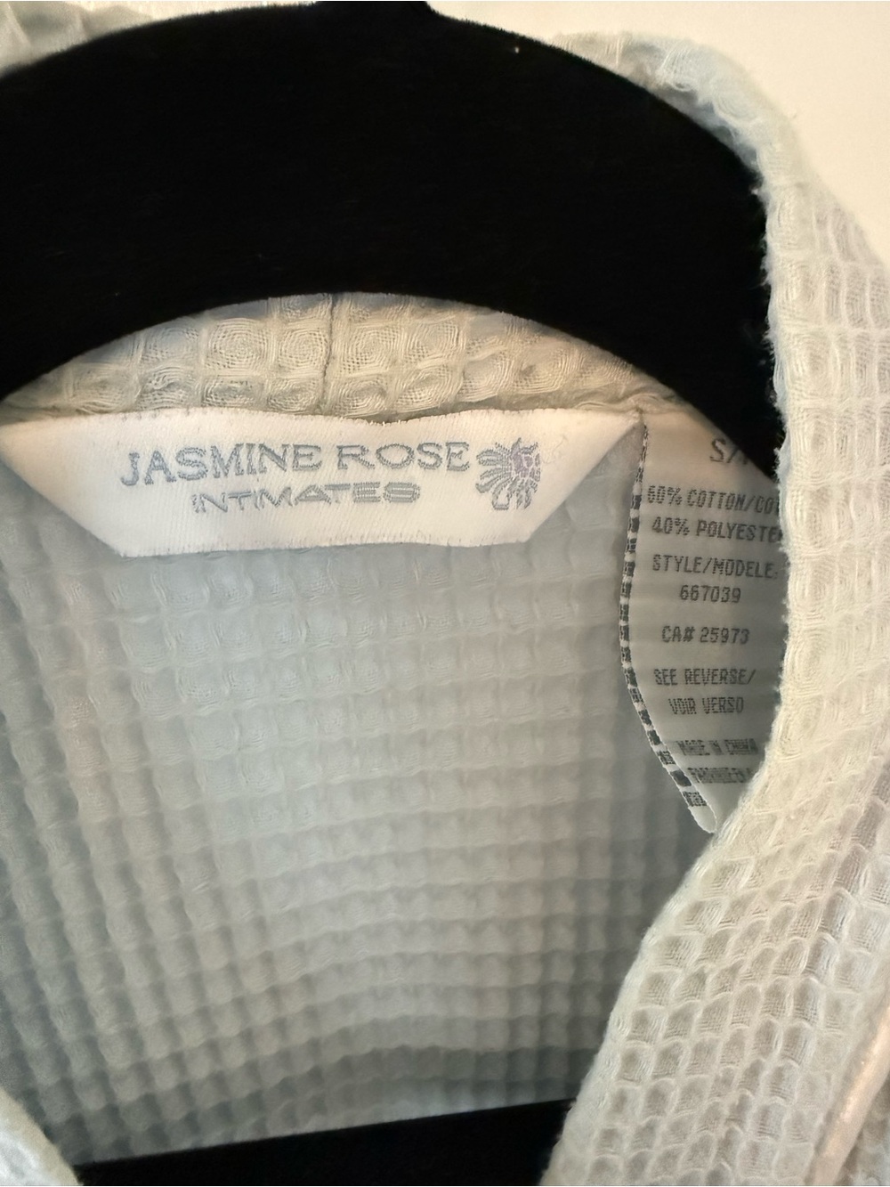 Jasmine Rose Intimates Waffle Robe small - Picture 2 of 8